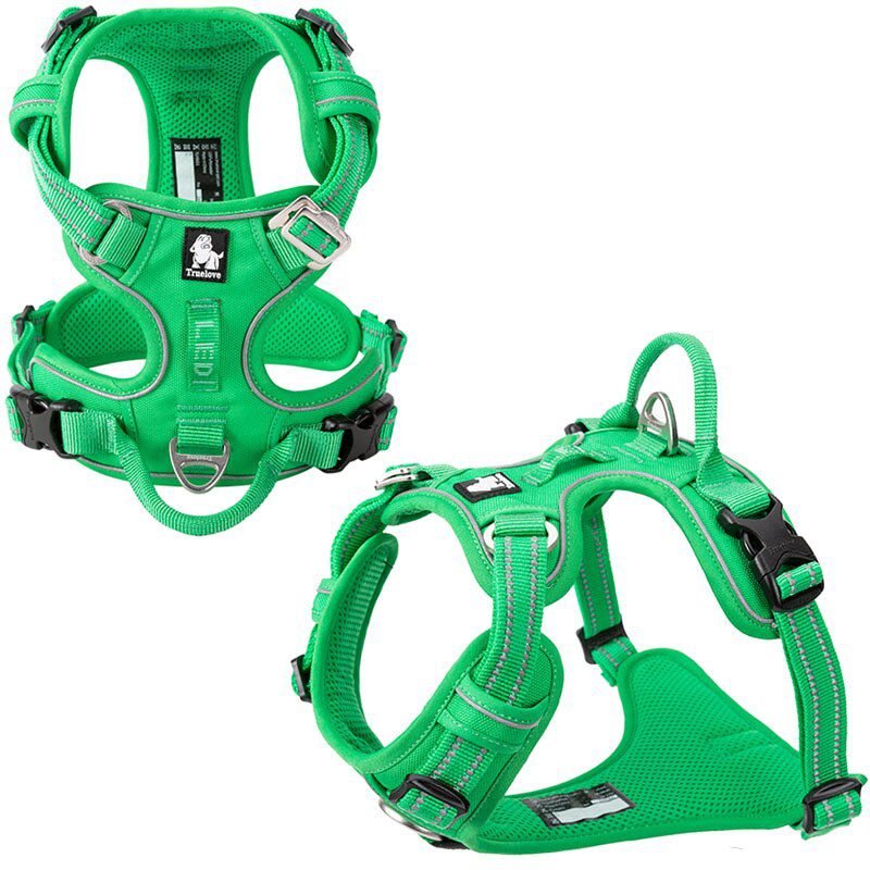 Truelove Front Nylon Dog Harness No Pull Vest Soft Adjustable Safety Harness For Dog Small Large Running Training French Bulldog