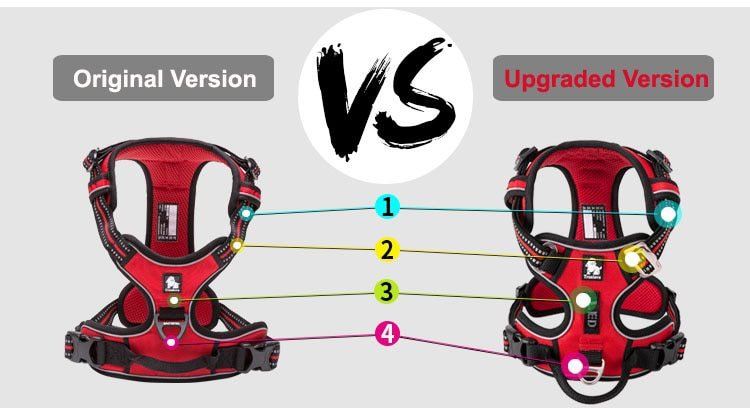 Truelove Front Nylon Dog Harness No Pull Vest Soft Adjustable Safety Harness For Dog Small Large Running Training French Bulldog