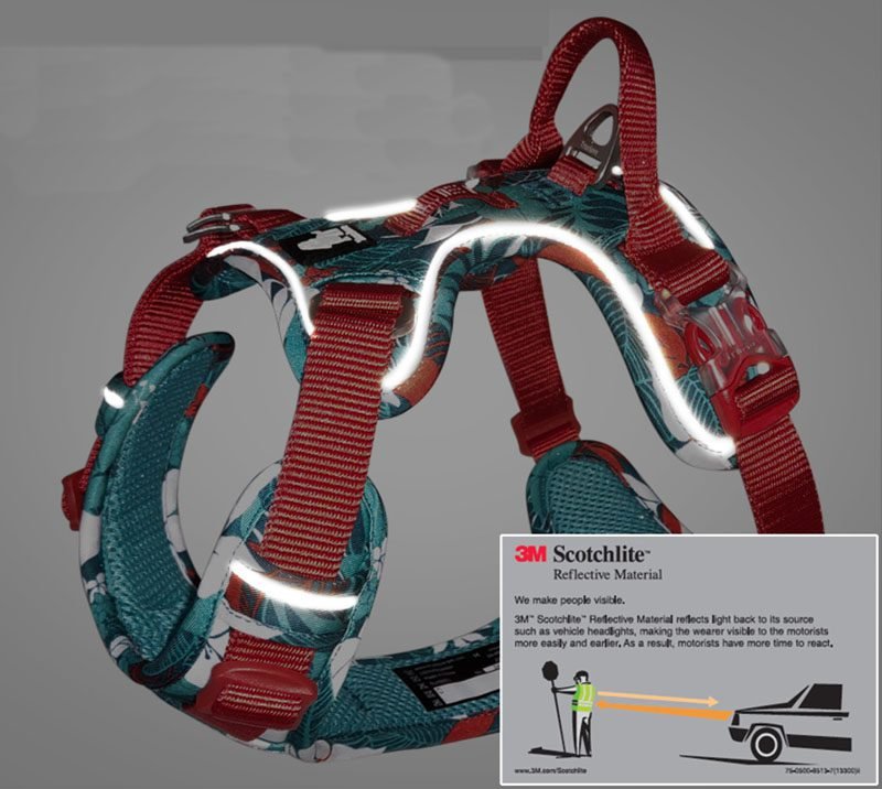 Truelove Front Nylon Dog Harness No Pull Vest Soft Adjustable Safety Harness For Dog Small Large Running Training French Bulldog