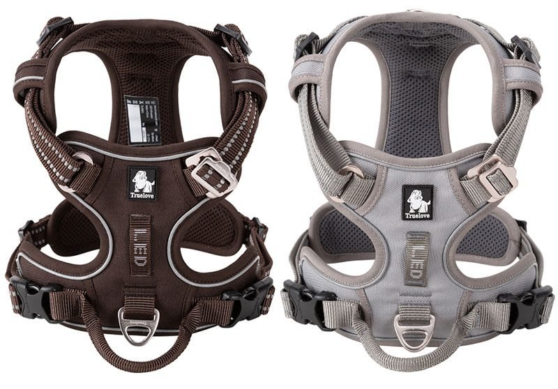 Truelove Front Nylon Dog Harness No Pull Vest Soft Adjustable Safety Harness For Dog Small Large Running Training French Bulldog