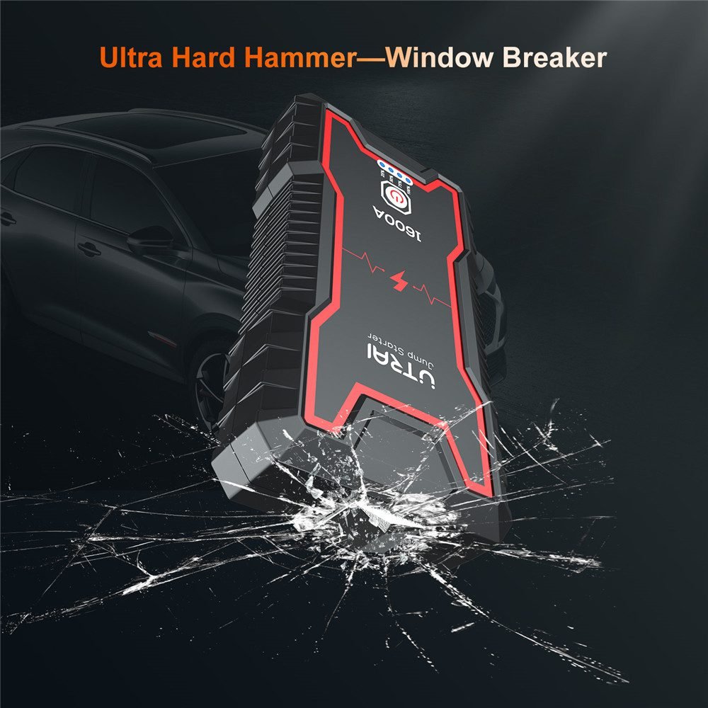 UTRAI Car Jump Starter Power Bank 16000/22000mAh 12V Starting Device Portable Emergency Car Booster Auto Car Battery Charger Gas