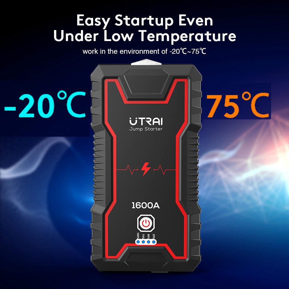 UTRAI Car Jump Starter Power Bank 16000/22000mAh 12V Starting Device Portable Emergency Car Booster Auto Car Battery Charger Gas