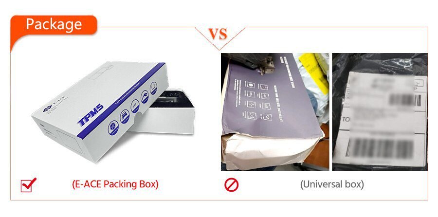 E-ACE Solar Power TPMS Car Tire Pressure Alarm Monitor System Auto Security Alarm Systems Tyre Pressure Temperature Warning