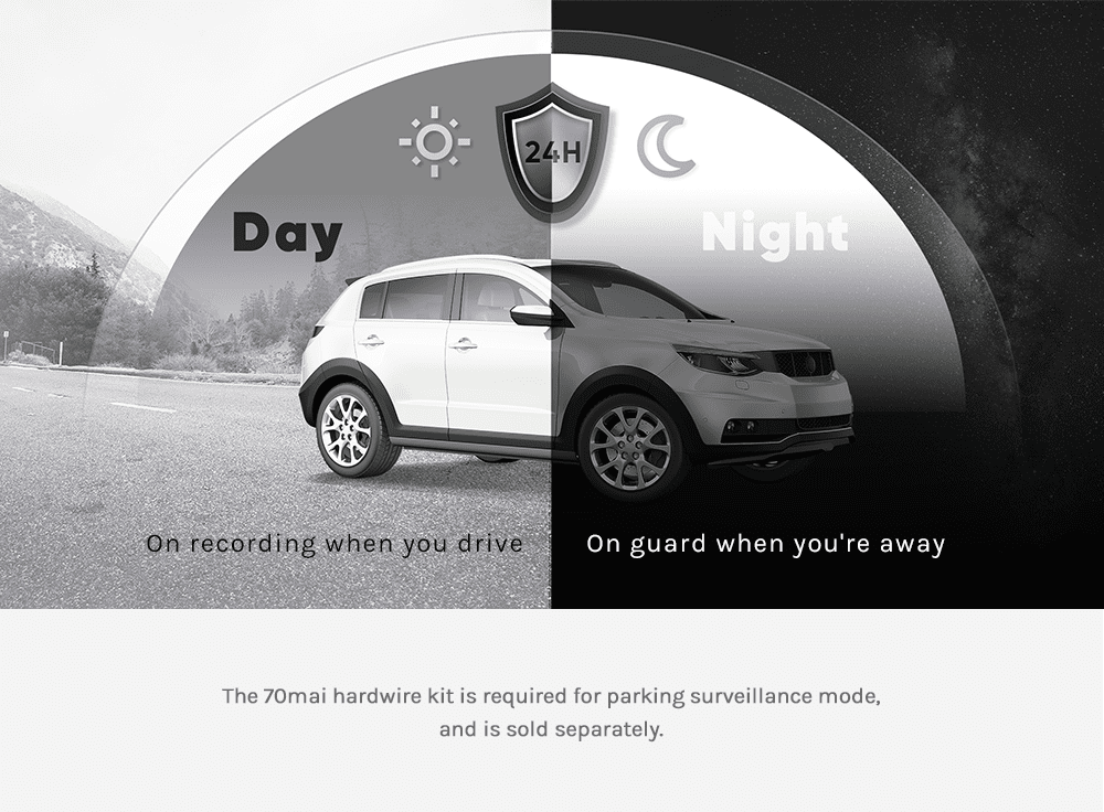 70mai Dash Cam 4K A800S Dual Sight 70mai A800S GPS ADAS Front and Rear Car DVR 2160P 4K 24H Parking 140FOV