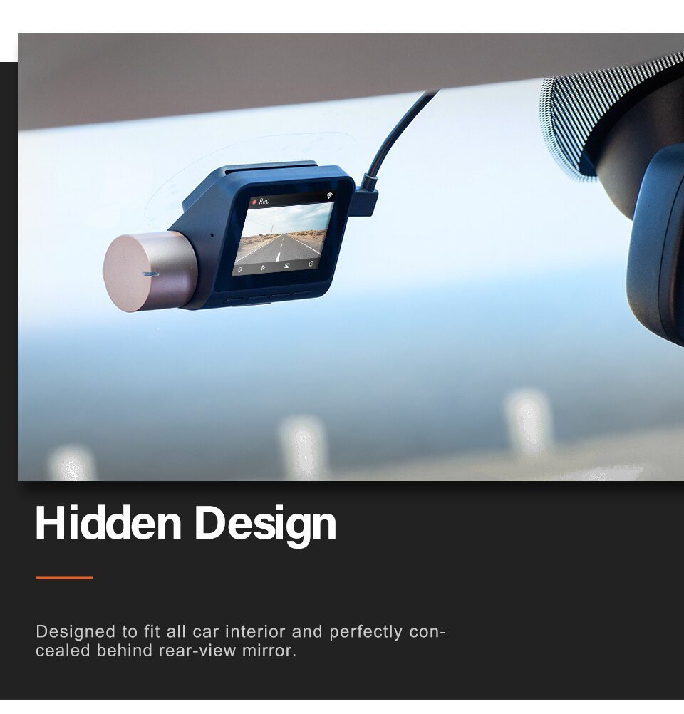 70mai Dash Cam Lite 2'' LCD Screen 1080P Resolution 70mai Lite Car Cam Recorder 24H Parking Monitor 70mai Car DVR Mobile App