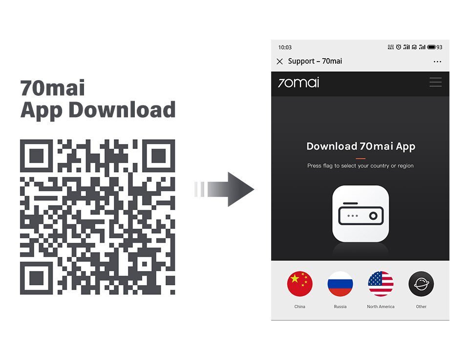 70mai Dash Cam Lite 2'' LCD Screen 1080P Resolution 70mai Lite Car Cam Recorder 24H Parking Monitor 70mai Car DVR Mobile App