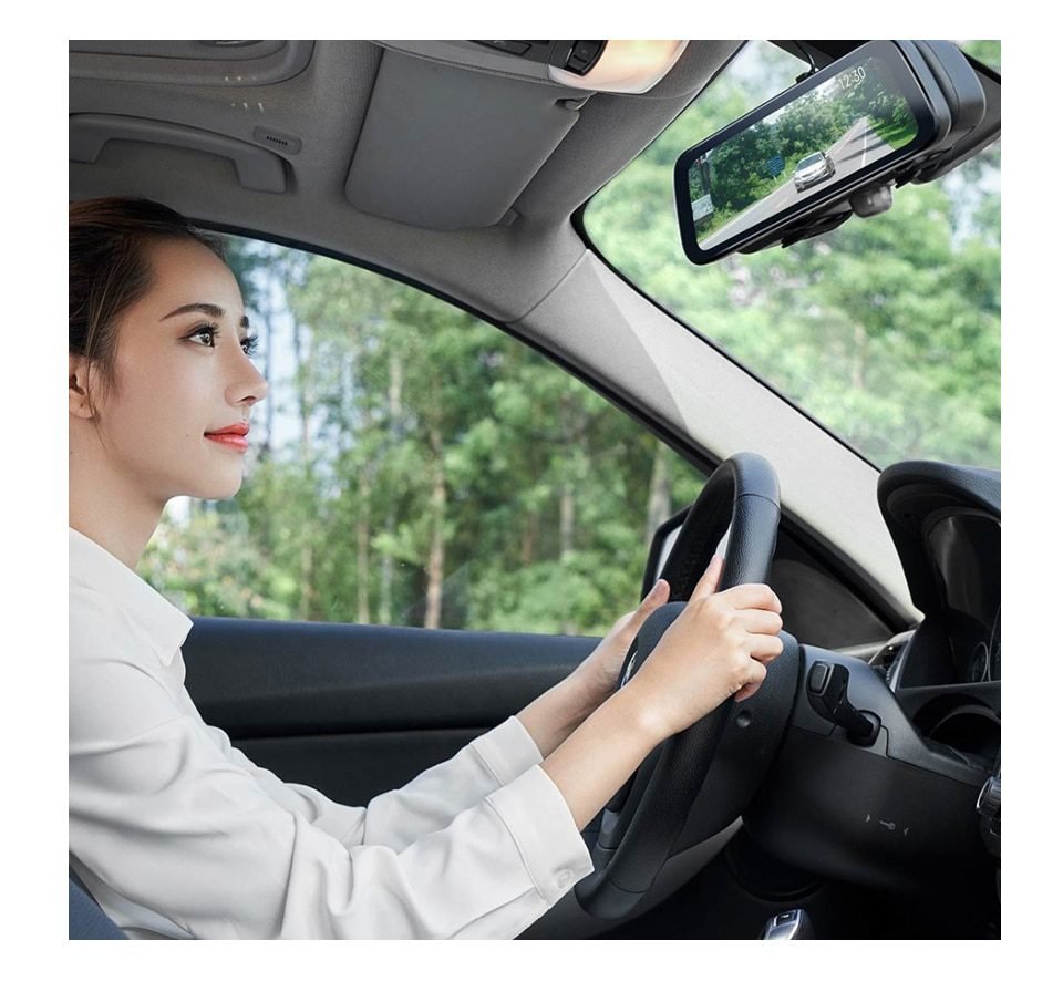 2020 New 9.35 Inch Full Screen 70mai Rearview Dash Cam Wide 1080P Auto Cam 130FOV 70mai Mirror Car Recorder Stream Media Car DVR