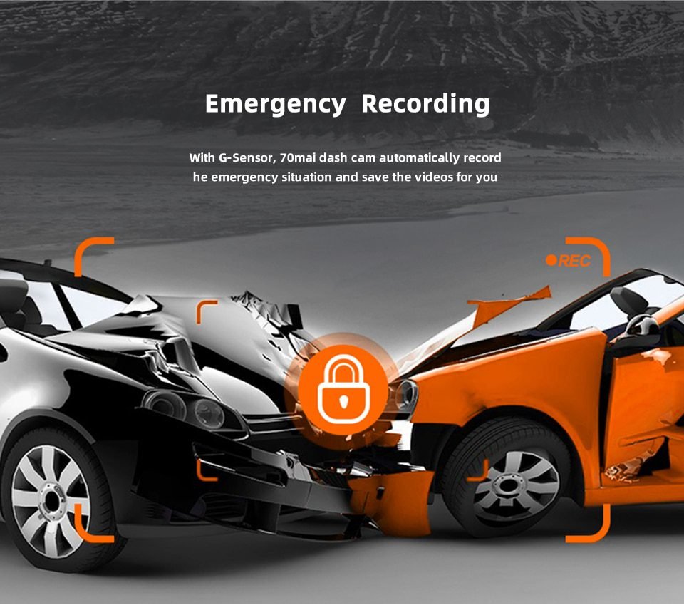 2020 New 9.35 Inch Full Screen 70mai Rearview Dash Cam Wide 1080P Auto Cam 130FOV 70mai Mirror Car Recorder Stream Media Car DVR