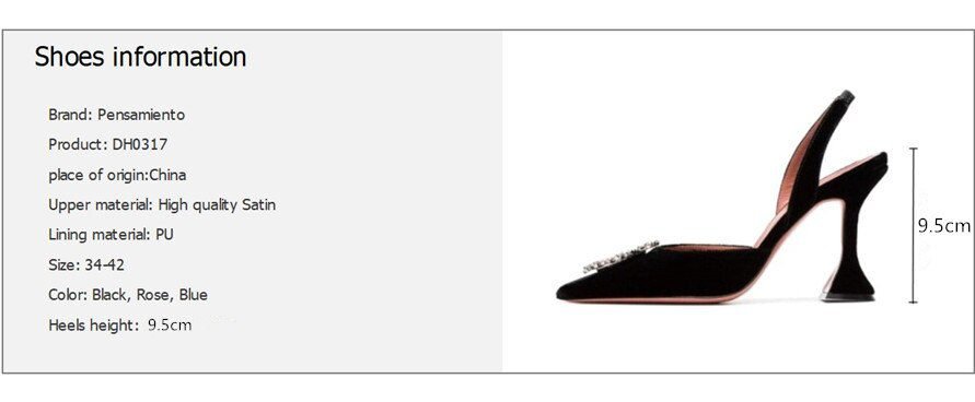 2021 Brand women Pumps luxury Crystal Slingback High heels Summer bride Shoes Comfortable triangle Heeled Party Wedding Shoes