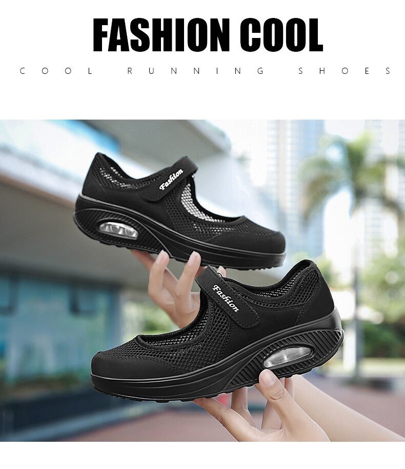 STS 2021 Summer Fashion Women Flat Platform Shoes Woman Breathable Mesh Casual Shoes Moccasin Zapatos Mujer Ladies Boat Shoes