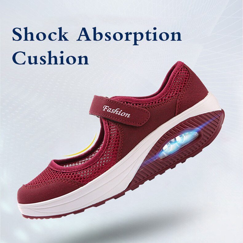 STS 2021 Summer Fashion Women Flat Platform Shoes Woman Breathable Mesh Casual Shoes Moccasin Zapatos Mujer Ladies Boat Shoes