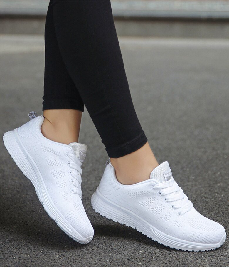 Sports Shoes Women Breathable Sneakers Women White Shoes For Basket Femme Ultralight Woman Vulcanize Shoes Couple Casual Sneaker