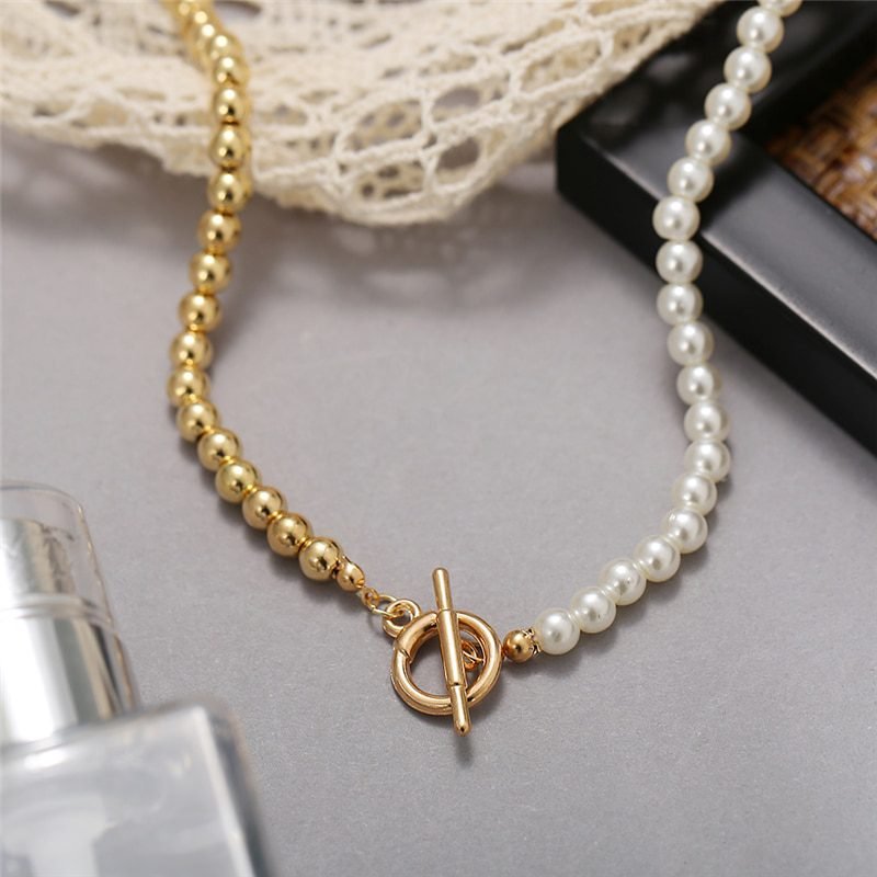 17KM Vintage Pearl Necklaces For Women Fashion Multi-layer Shell Knot Pearl Chain Necklace 2020 NEW Coin Cross Choker Jewelry