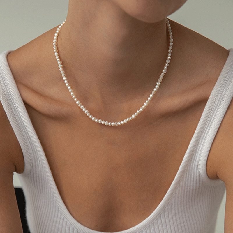 17KM Vintage Pearl Necklaces For Women Fashion Multi-layer Shell Knot Pearl Chain Necklace 2020 NEW Coin Cross Choker Jewelry