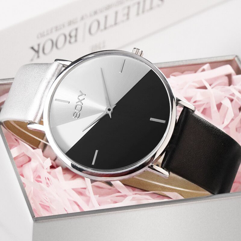 top brand women's watch leather rose gold dress female clock luxury brand design women watches simple fashion ladies watch