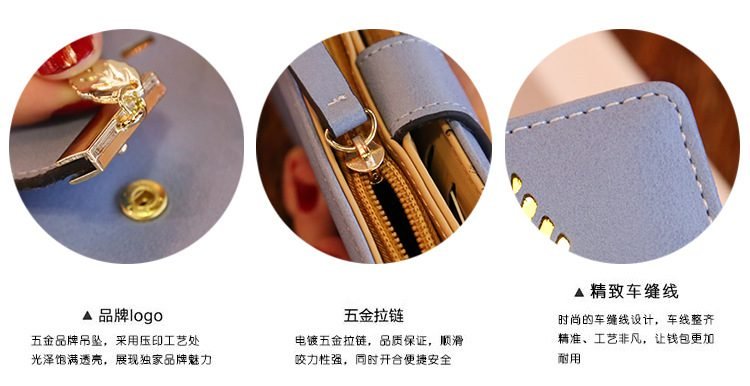 Women Wallet PU Leather Purse Female Long Wallet Gold Hollow Leaves Pouch Handbag For Women Coin Purse Card Holders Clutch