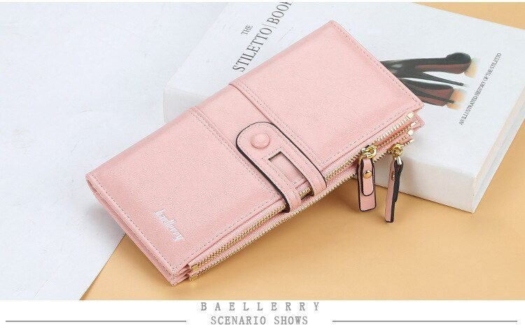 2020 Name Engrave Women Wallets Fashion Long Leather Top Quality Card Holder Classic Female Purse Zipper Brand Wallet For Women