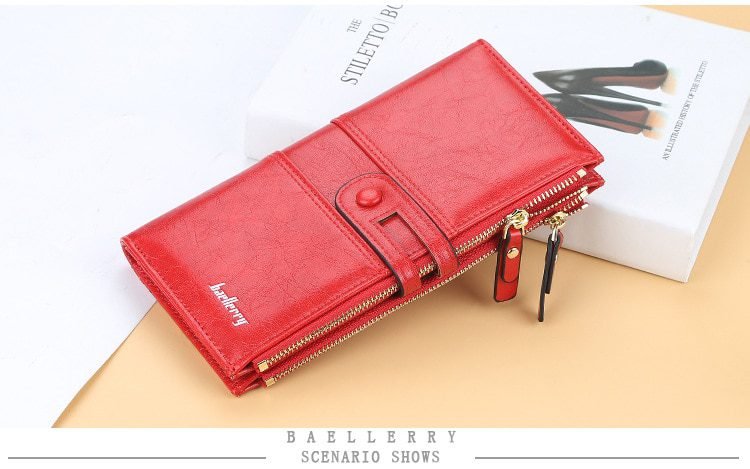 2020 Name Engrave Women Wallets Fashion Long Leather Top Quality Card Holder Classic Female Purse Zipper Brand Wallet For Women
