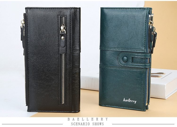 2020 Name Engrave Women Wallets Fashion Long Leather Top Quality Card Holder Classic Female Purse Zipper Brand Wallet For Women