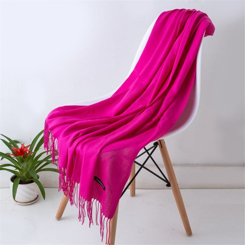2020 fashion summer women scarf thin shawls and wraps lady solid female hijab stoles long cashmere pashmina foulard head scarves