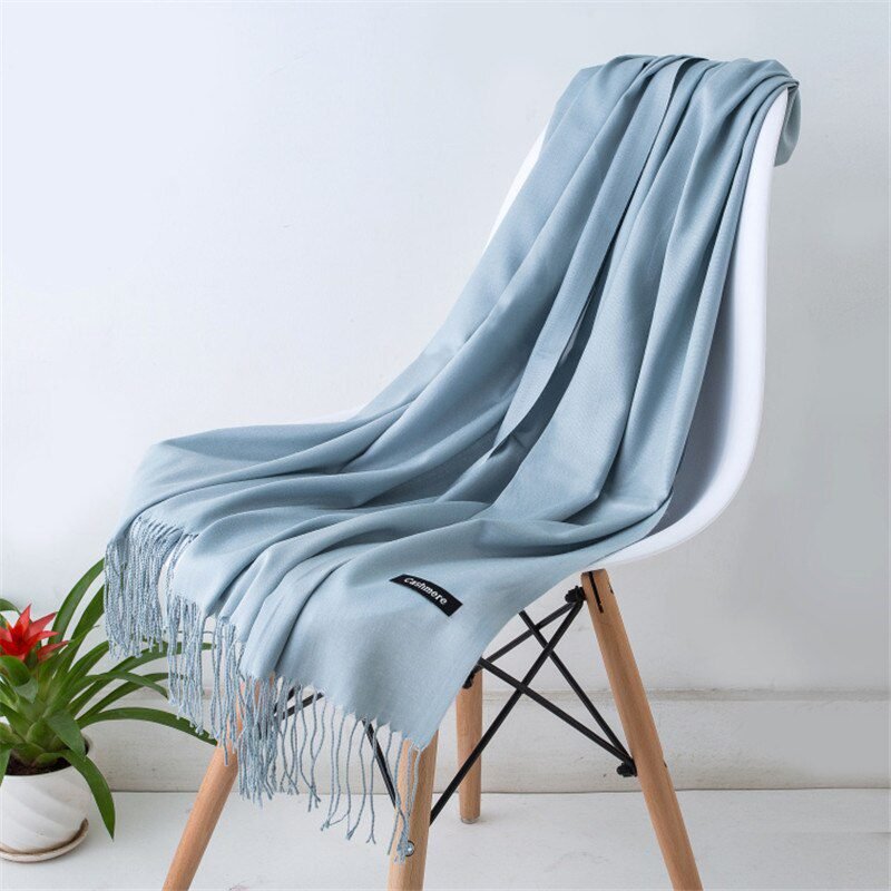 2020 fashion summer women scarf thin shawls and wraps lady solid female hijab stoles long cashmere pashmina foulard head scarves