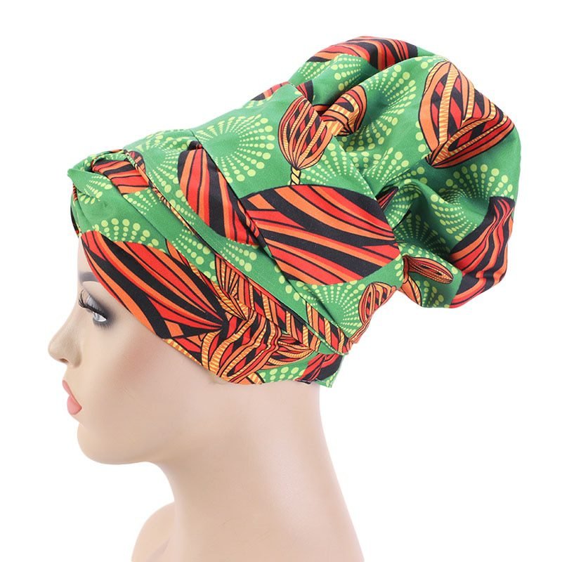 New African Headwrap In Women's Hair Accessories Scarf Wrapped Head Turban Ladies Hair Accessories Scarf Hat Headwrap Nigeria