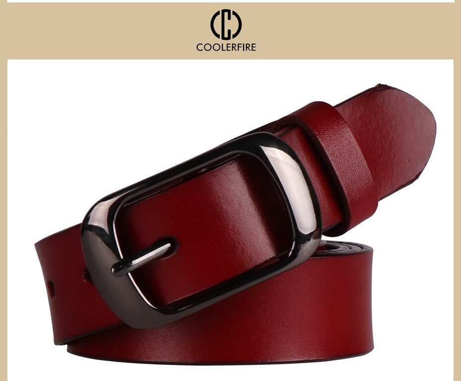 Women's strap casual all-match Women brief genuine leather belt women strap pure color belts Top quality jeans belt WH001