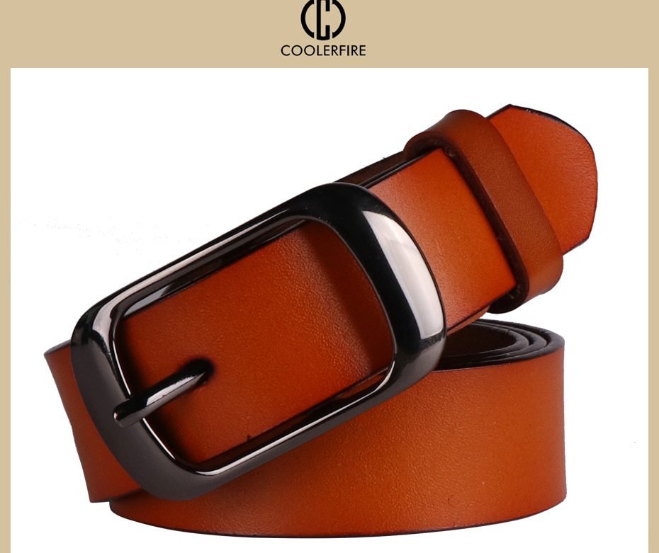 Women's strap casual all-match Women brief genuine leather belt women strap pure color belts Top quality jeans belt WH001