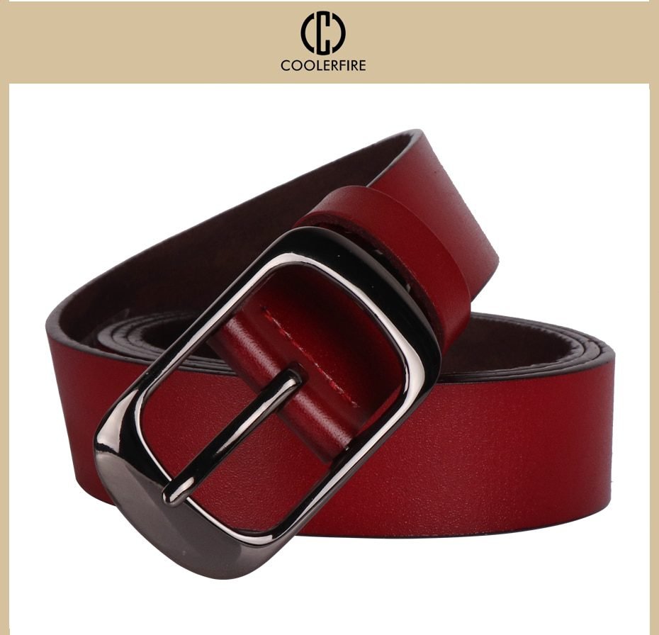 Women's strap casual all-match Women brief genuine leather belt women strap pure color belts Top quality jeans belt WH001