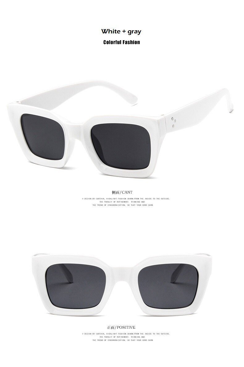 2020 Luxury Square Sunglasses Women Brand Designer Sun Glasses Vintage Sun Glasses For Female Ladies Eyewear UV400