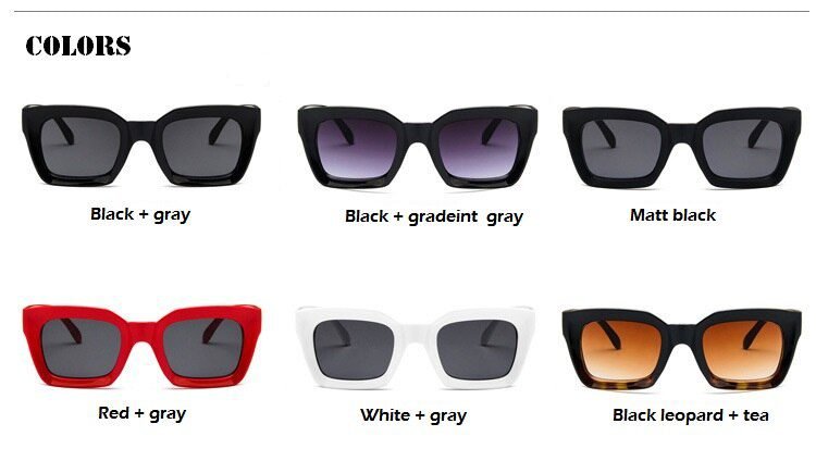 2020 Luxury Square Sunglasses Women Brand Designer Sun Glasses Vintage Sun Glasses For Female Ladies Eyewear UV400