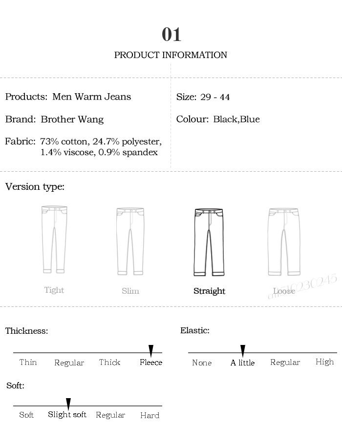 2020 Winter New Men's Warm Slim Fit Jeans Business Fashion Thicken Denim Trousers Fleece Stretch Brand Pants Black Blue