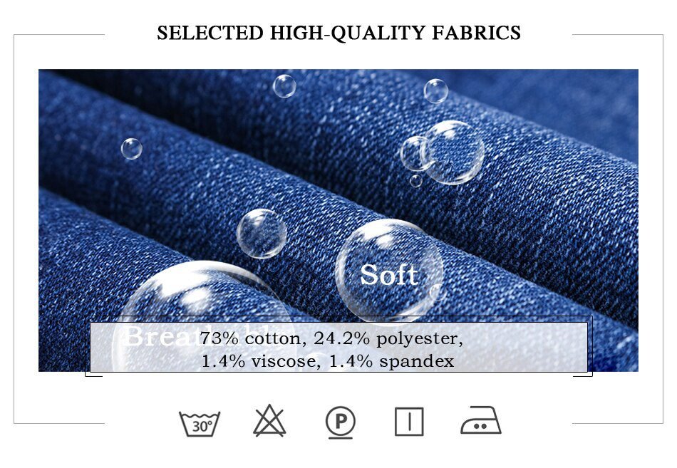 Brother Wang Men's Fashion Business Jeans Classic Style Casual Stretch Slim Jean Pants Male Brand Denim Trousers Black Blue