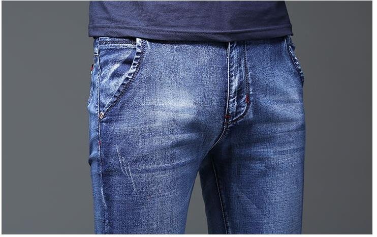 Batmo 2021 new arrival high quality casual slim elastic black jeans men ,men's pencil pants ,skinny jeans men 2108