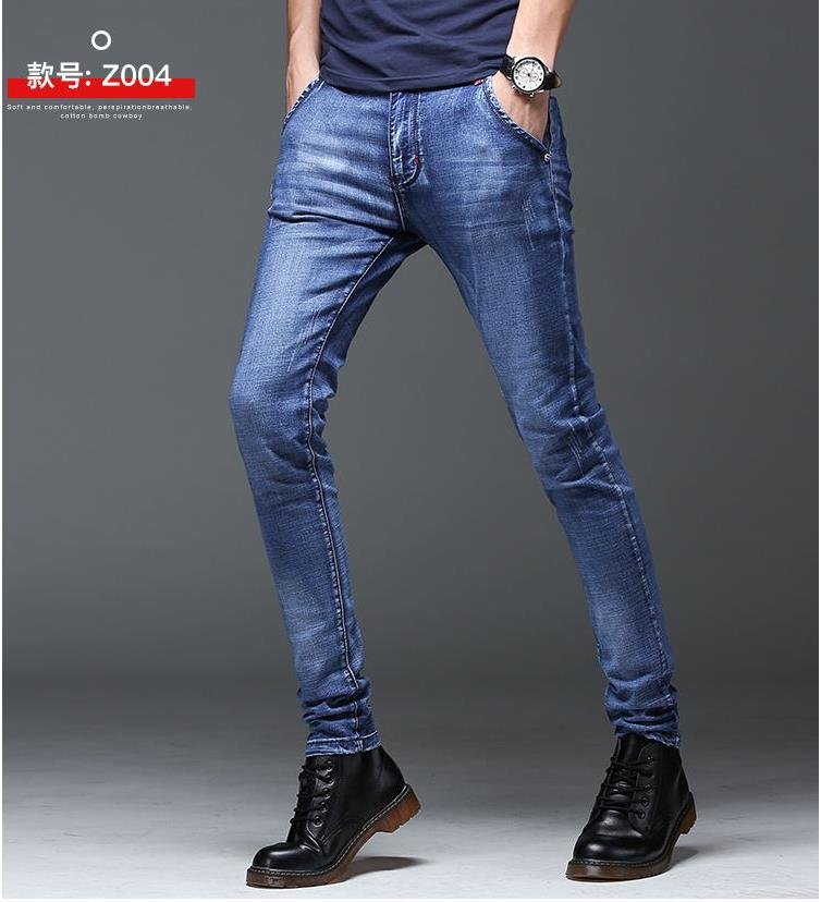 Batmo 2021 new arrival high quality casual slim elastic black jeans men ,men's pencil pants ,skinny jeans men 2108