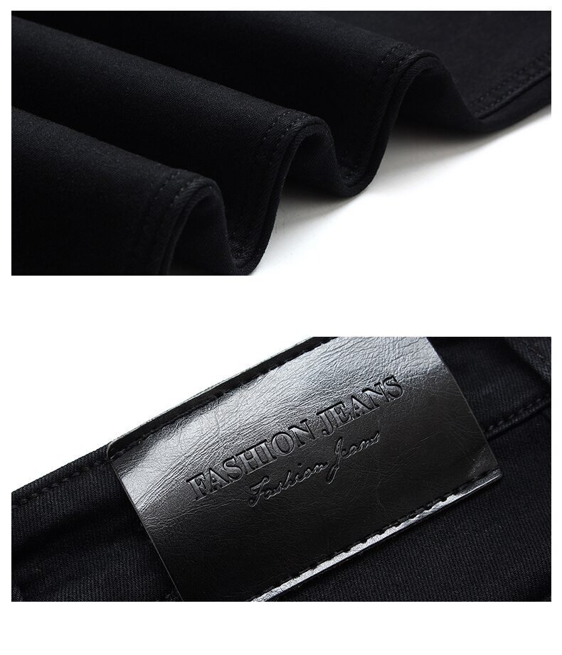 Brands Jeans Trousers Men Clothes 2020 New Black Elasticity Skinny Jeans Business Casual Male Denim Slim Pants Classic Style