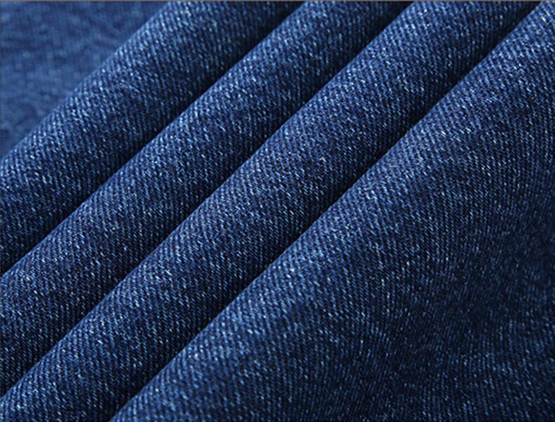 Men Business Jeans Classic Spring Autumn Male Cotton Straight Stretch Brand Denim Pants Summer Overalls Slim Fit Trousers 2021