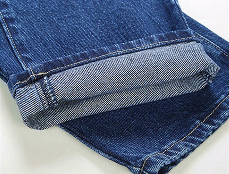 Men Business Jeans Classic Spring Autumn Male Cotton Straight Stretch Brand Denim Pants Summer Overalls Slim Fit Trousers 2021