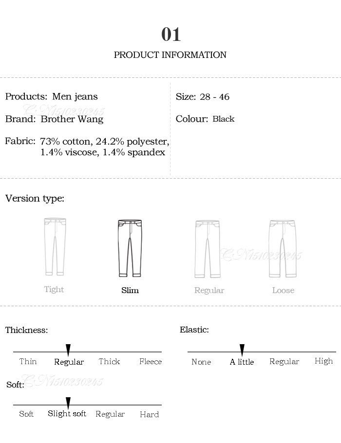 Classic Advanced Stretch Black Jeans 2021 New Style Business Fashion Denim Slim Fit Jean Trousers Male Brand Pants