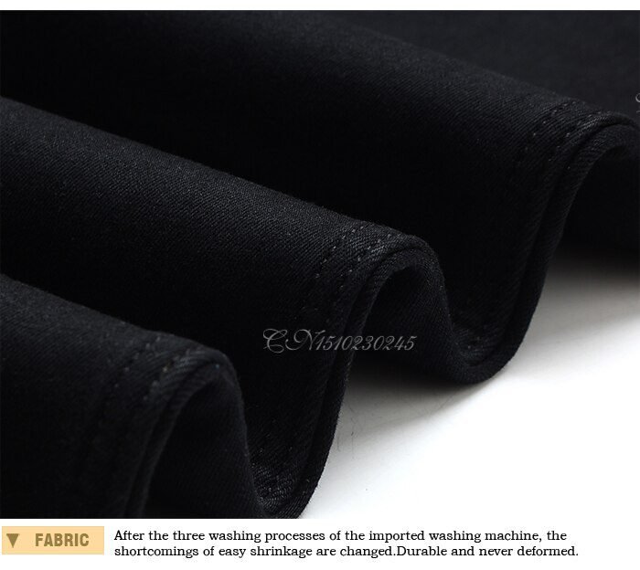 Classic Advanced Stretch Black Jeans 2021 New Style Business Fashion Denim Slim Fit Jean Trousers Male Brand Pants