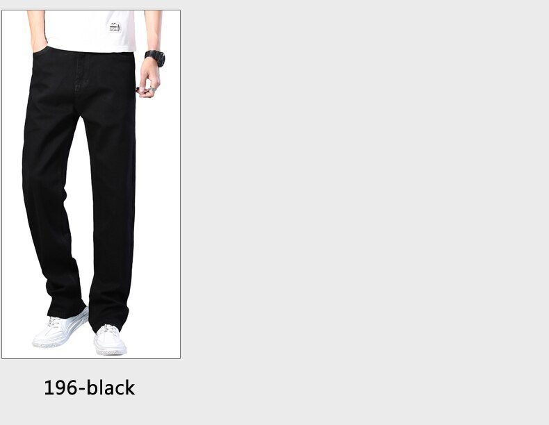 7 Colors Available Men's Thin Straight-leg Loose Jeans 2021 Summer New Classic Style Advanced Stretch Loose Pants Male Brand