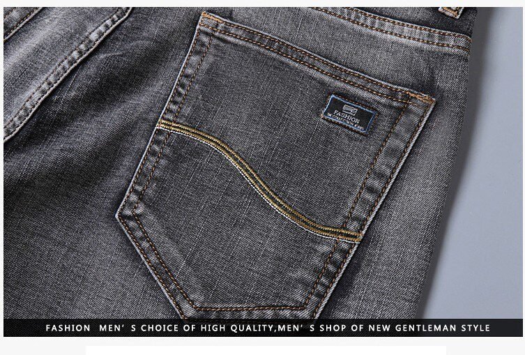 Men Classic Jeans Jean Homme Pantalones Hombre Men Mannen Soft Black Biker Masculino Denim Overalls Mens Pants