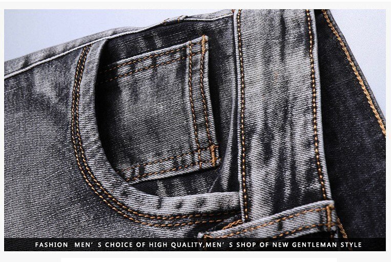 Men Classic Jeans Jean Homme Pantalones Hombre Men Mannen Soft Black Biker Masculino Denim Overalls Mens Pants