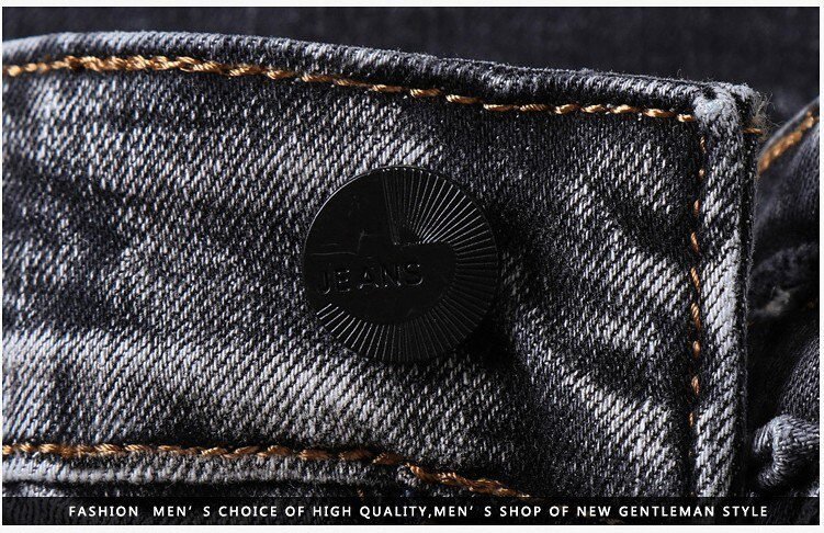 Men Classic Jeans Jean Homme Pantalones Hombre Men Mannen Soft Black Biker Masculino Denim Overalls Mens Pants