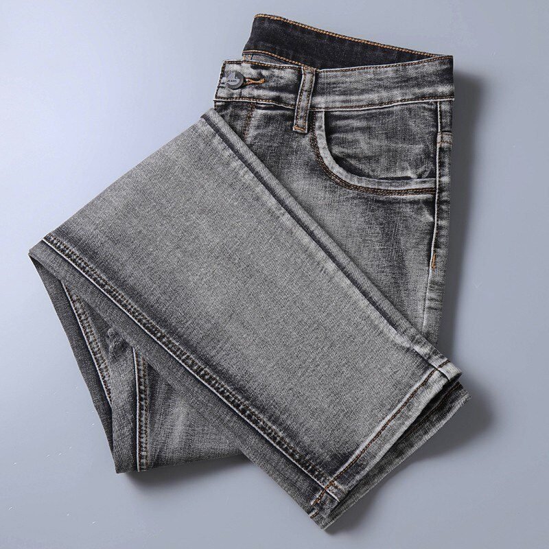 Men Classic Jeans Jean Homme Pantalones Hombre Men Mannen Soft Black Biker Masculino Denim Overalls Mens Pants