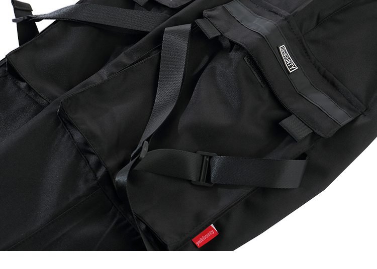 2020 Hip Hop Cargo Pants Pockets Men Streetwear Harajuku Joggers Pants HipHop Swag Ribbion Harem Pants Fashion Casual Trousers