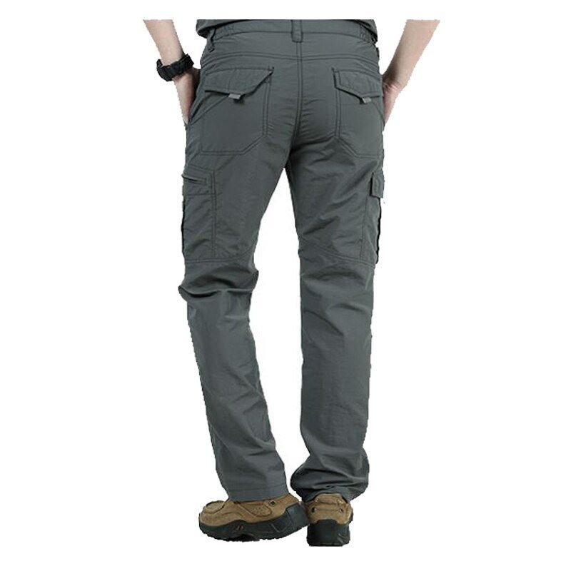 Men's Military Style Cargo Pants Men Summer Waterproof Breathable Male Trousers Joggers Army Pockets Casual Pants Plus Size 4XL
