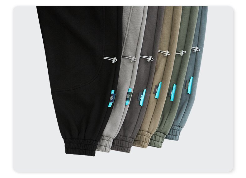 INFLATION Fleece Loose Fit Men Sweatpant In Pure Color 2020 Winter Elastic Waist Sweatpant Streetwear Men Outdoor Pants 3206W