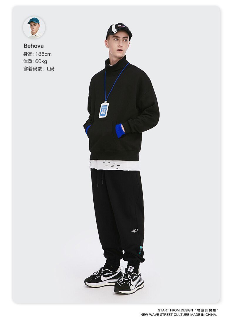 INFLATION Fleece Loose Fit Men Sweatpant In Pure Color 2020 Winter Elastic Waist Sweatpant Streetwear Men Outdoor Pants 3206W