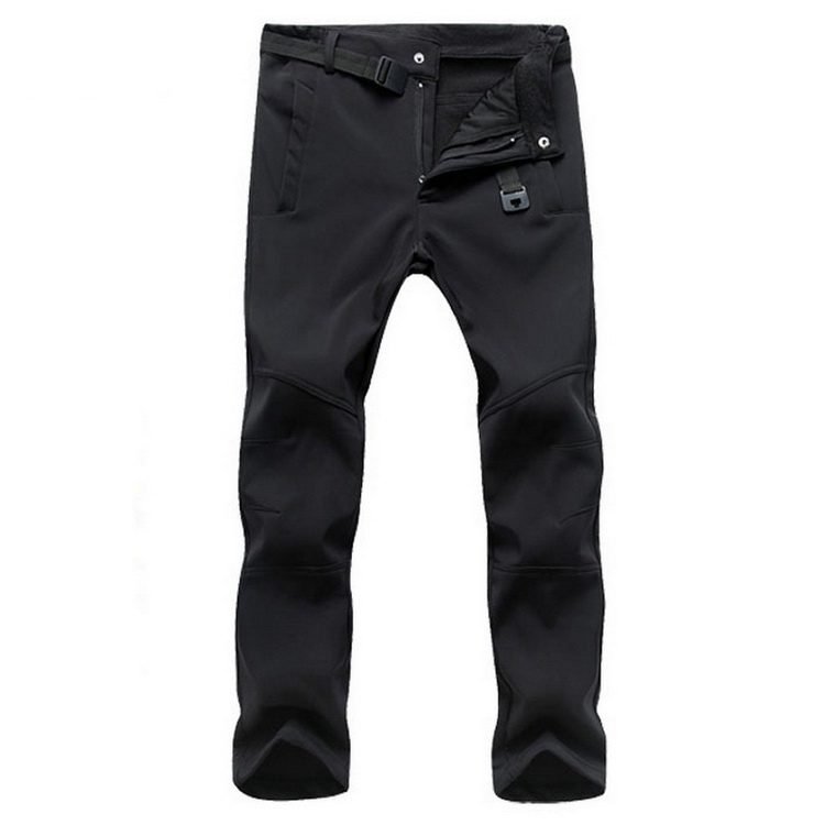Stretch Waterproof Pants Men Casual Winter Thick Warm Fleece Shark Skin Trousers Male Windbreaker Sweatpants Mens Tactical Pants